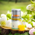 Electric Citrus Juicer, 45W Portable Electric USB Rechargeable Juicer for Orange, Lemon, Pomegranate, Pomelo, Cordless Fruit Juice Extractor for Home, Kitchen, Travel, Office Use, DX1721